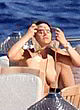 Katharine McPhee naked pics - visible big tits on the yacht