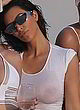 Kim Kardashian wet sheer white top, big tits pics