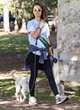 Natalie Portman walking her dog in park pics