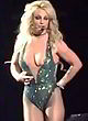 Britney Spears full boob slip at the concert pics