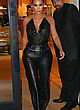 Kim Kardashian sheer chain neck halter dress pics