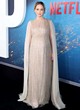 Jennifer Lawrence glammed up in a golden dress pics