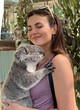 Victoria Justice looking chic & holding a koala pics