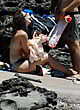 Keira Knightley naked pics - visible small tits at beach