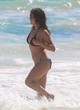 Michelle Rodriguez chic black bikini in tulum pics