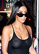 Kim Kardashian naked pics - sheer to tits black tank top