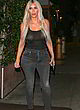 Kim Kardashian sheer tank top & blonde hair pics