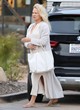 Pamela Anderson sported a chic all-white look pics