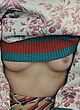 Anja Rubik naked pics - flashing tits for magazine