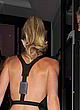 Abbey Clancy naked pics - visible breast in her hotel