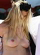 Lara Stone flashing her natural breasts pics