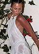 Bella Hadid naked pics - posing in sheer and wet dress