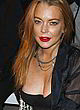 Lindsay Lohan visible boob on fashion event pics