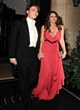 Elizabeth Hurley stuns in a red dress at party pics
