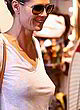 Heidi Klum no bra, visible tits in store pics
