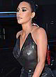 Kim Kardashian naked pics - sheer shimmering top, boobs