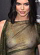 Kendall Jenner nude boobs in gold dress pics
