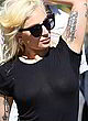 Lady Gaga braless, sheer t-shirt pics