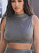 Kim Kardashian naked pics - no bra, visible boobs, public
