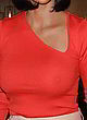 Kim Kardashian naked pics - visible tits in red sweater