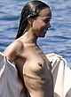 Zoe Saldana naked pics - topless in public