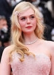 Elle Fanning wore a pink gown in cannes pics