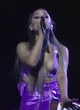 Ariana Grande fully visible boobs in public pics