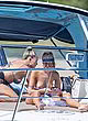 Olivia Culpo naked pics - topless on yacht with friends