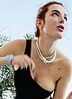 Bella Thorne nip slip in black mini dress pics