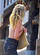 Elsa Hosk topless in public pics