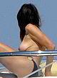 Cindy Crawford naked pics - sunbathing her boobs on yacht
