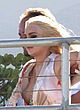 Lindsay Lohan naked pics - boob slip on the set