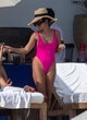 Vanessa Hudgens wore a pink swimsuit in mexico pics