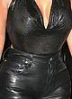Kim Kardashian naked pics - cleavage and sheer top