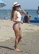 Eva Longoria naked pics - eye-catching white swimsuit