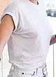 Kristen Stewart naked pics - flashing her nipples, t-shirt