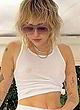 Miley Cyrus see-through white crop top pics
