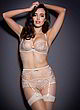 Sarah Stephens posing in fully sheer lingerie pics