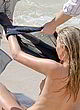 Elsa Hosk naked pics - small tits on the beach