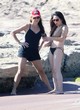 Marisa Tomei on the beach with a friend pics