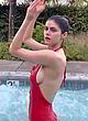 Alexandra Daddario naked pics - shows her boobs in bikini