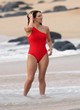Katharine McPhee wore red swimsuit in hawaii pics