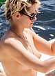 Kristen Stewart flashing her small tits, yacht pics