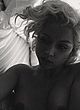 Ana de Armas naked pics - nude tits in black and white