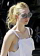 Elle Fanning nip slip while out in la pics