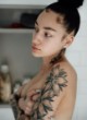 Bhad Bhabie posing topless and fully nude pics