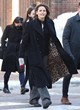 Jennifer Garner chic in warm winter black coat pics