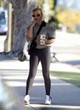 Sarah Michelle Gellar wore a tight black leggings pics