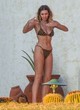 Keeley Hazell wore leopard print bikini pics
