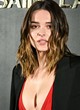 Charlotte Lawrence naked pics - shows cleavage in red outfit